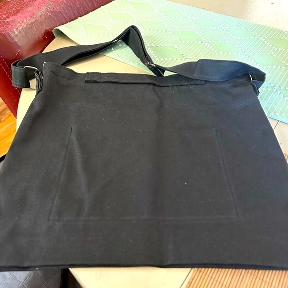 BRAND NEW BLACK "MOOD" TOTE/LAPTOP/BOOKBAG BLACK w/BLACK LETTERS - Picture 7 of 7